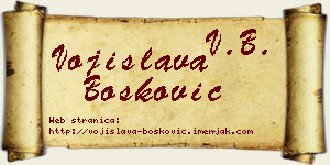 Vojislava Bošković vizit kartica